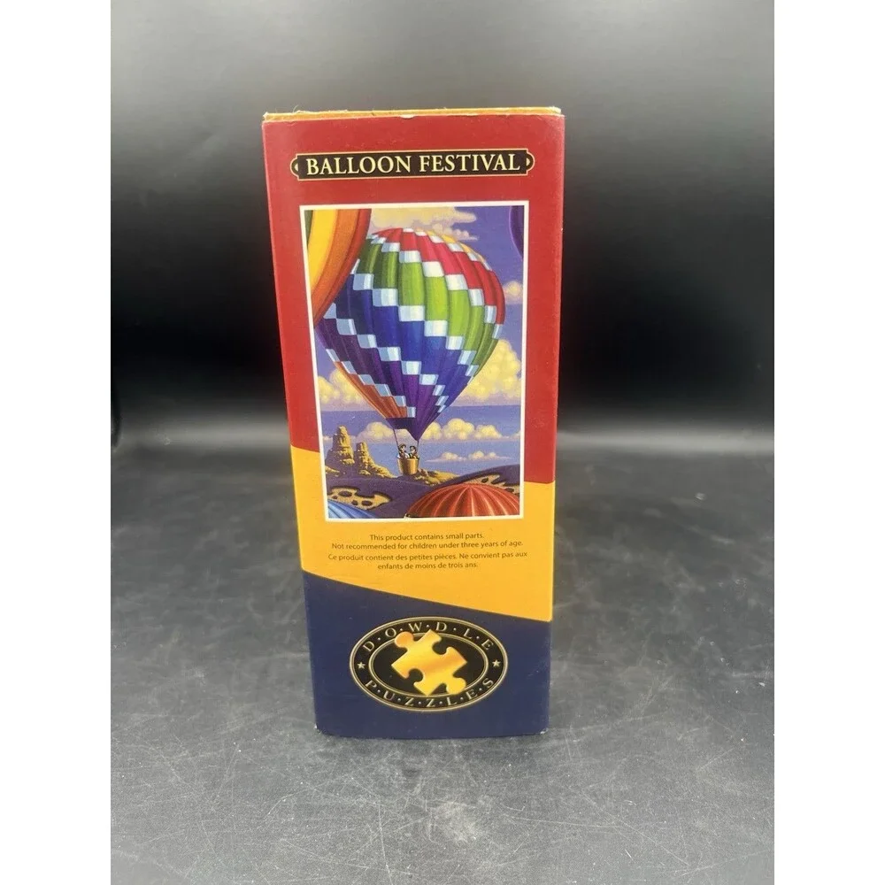 Dowdle Folk Art Balloon Festival Puzzle 500 Pc New Sealed Collectors Box Sleeve